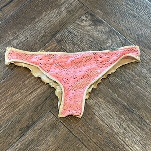 Luli Fama Pink and Gold Bikini Bottom